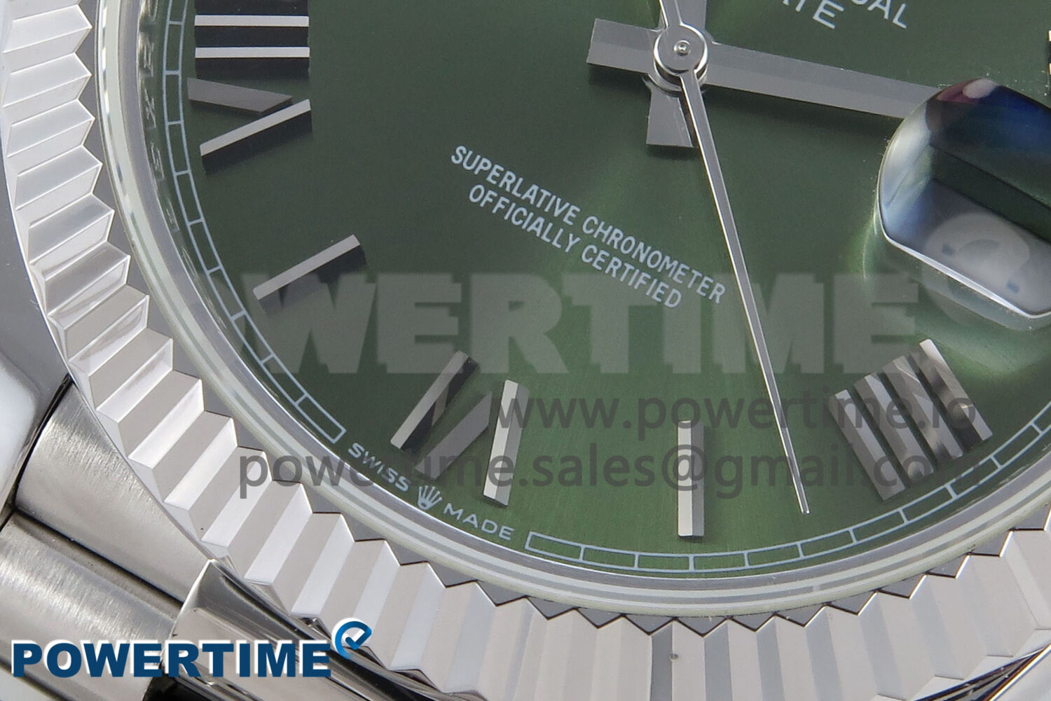 Day Date 40 SS 228239 KF 1:1 Best Edition Green Roman Dial on President Bracelet VR3255 (Gain Weight) - Image 5