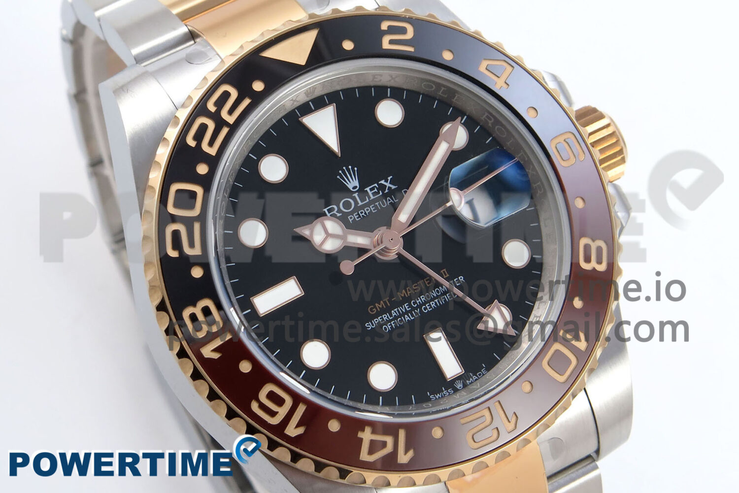 GMT-Master II 126711 CHNR Black/Brown Ceramic 904L Steel EWE 1:1 Best Edition on Oyster Strap EWE3285 V5 - Image 2