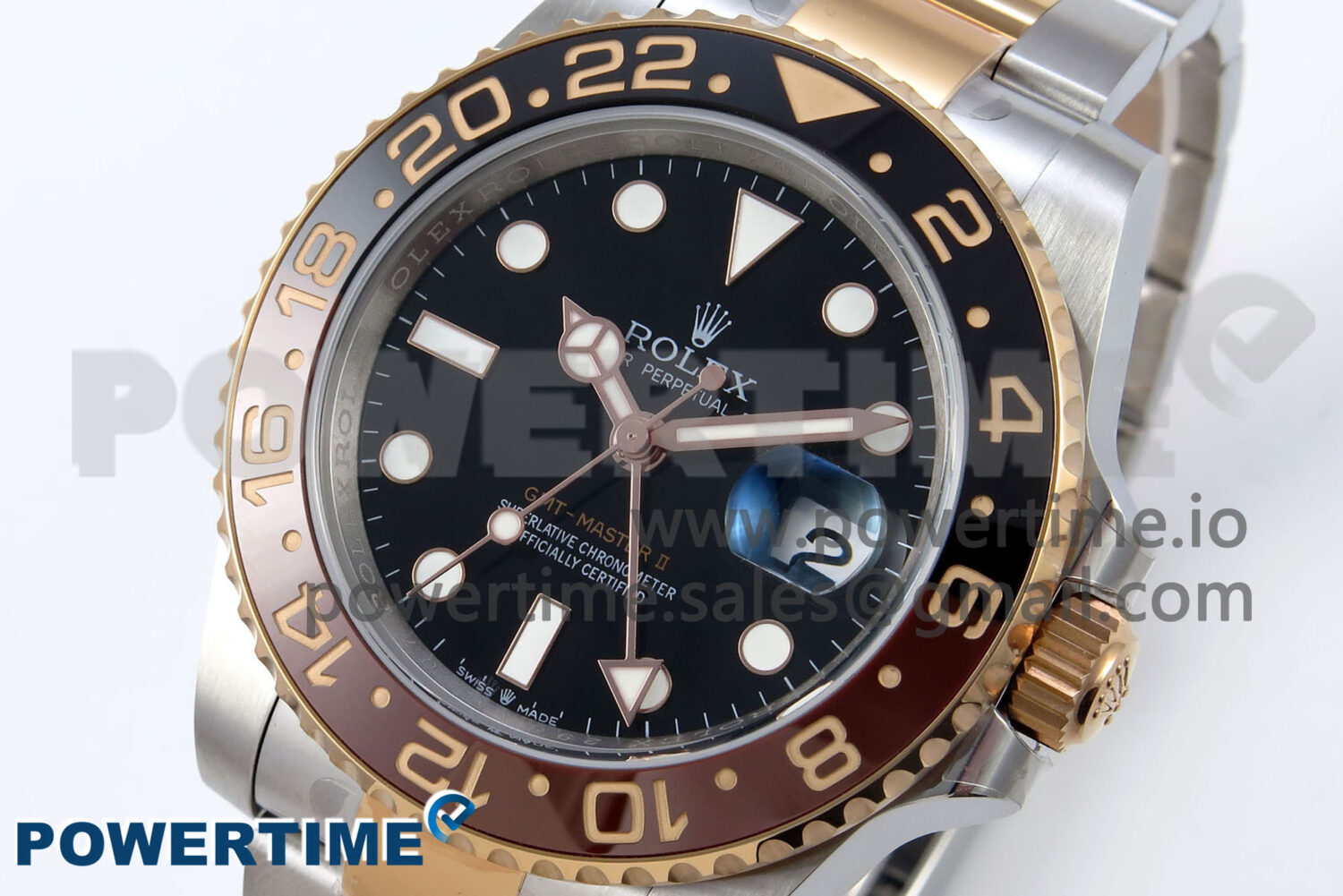 GMT-Master II 126711 CHNR Black/Brown Ceramic 904L Steel EWE 1:1 Best Edition on Oyster Strap EWE3285 V5 - Image 3