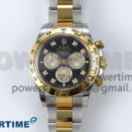 Daytona 126503 Clean 1:1 Best Edition 904L Black/YG Diamond Dial on SS/YG Bracelet SH4131