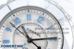J13 33mm White Ceramic HTF 1:1 Best Edition White/Blue Dial on Bracelet Swiss Quartz - Image 4