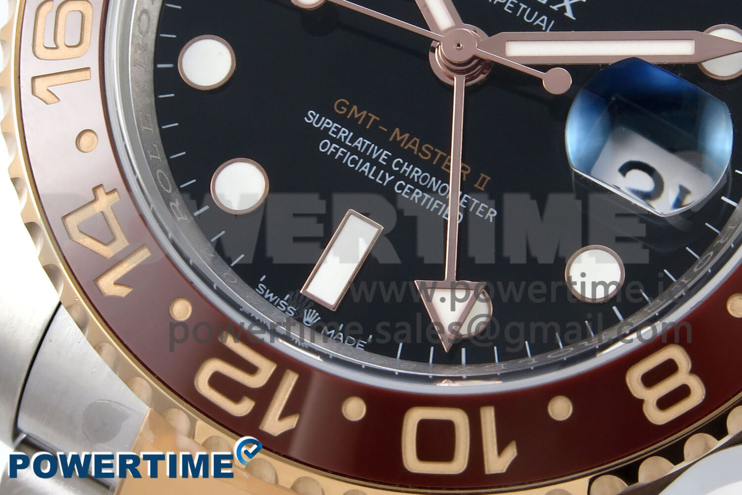GMT-Master II 126711 CHNR Black/Brown Ceramic 904L Steel EWE 1:1 Best Edition on Oyster Strap EWE3285 V5 - Image 5