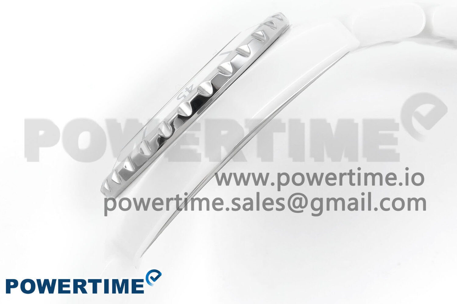J13 33mm White Ceramic HTF 1:1 Best Edition White/Blue Dial on Bracelet Swiss Quartz - Image 8