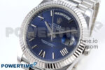 Day Date 40 SS 228239 KF 1:1 Best Edition Blue Roman Dial on President Bracelet VR3255 (Gain Weight) - Image 3