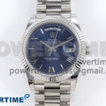Day Date 40 SS 228239 KF 1:1 Best Edition Blue Roman Dial on President Bracelet VR3255 (Gain Weight)