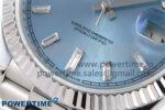 Day Date 40 SS 228236 KF 1:1 Best Edition Ice Blue Crystal Dial on President Bracelet VR3255 (Gain Weight) - Image 5