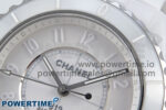 J13 33mm White Ceramic HTF 1:1 Best Edition White Numbers Dial on Bracelet A12.1 - Image 4