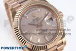 Day Date 40 RG 228235 KF 1:1 Best Edition RG Crystal Dial on President Bracelet VR3255 (Gain Weight) - Image 2
