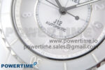 J13 33mm White Ceramic HTF 1:1 Best Edition White Numbers Dial on Bracelet A12.1 - Image 5