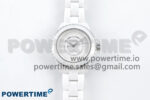 J13 33mm White Ceramic HTF 1:1 Best Edition White Numbers Dial on Bracelet A12.1