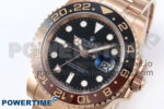 GMT-Master II 126715 CHNR Black/Brown Ceramic 904L Steel EWE 1:1 Best Edition on Oyster Strap EWE3285 V5 - Image 3