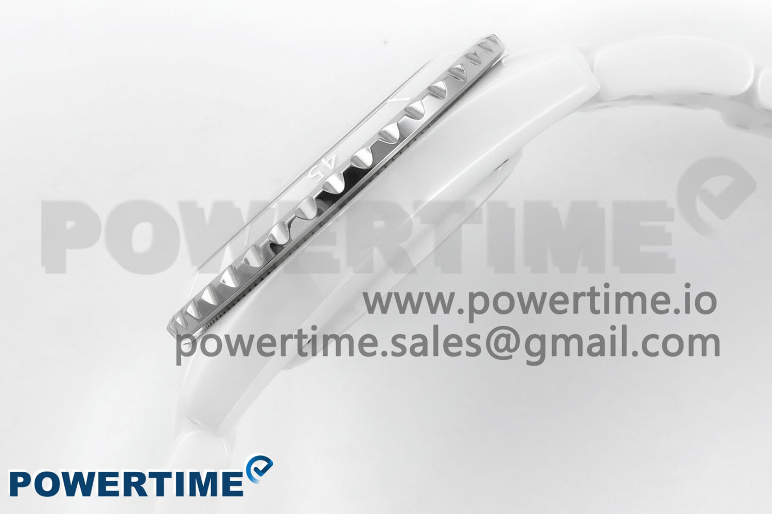J13 33mm White Ceramic HTF 1:1 Best Edition White Boy Pattern Dial on Bracelet A12.1 - Image 7