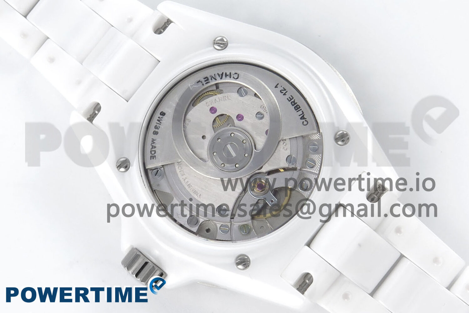 J13 33mm White Ceramic HTF 1:1 Best Edition White Numbers Dial on Bracelet A12.1 - Image 8