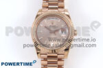 Day Date 40 RG 228235 KF 1:1 Best Edition RG Crystal Dial on President Bracelet VR3255 (Gain Weight)