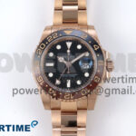 GMT-Master II 126715 CHNR Black/Brown Ceramic 904L Steel EWE 1:1 Best Edition on Oyster Strap EWE3285 V5