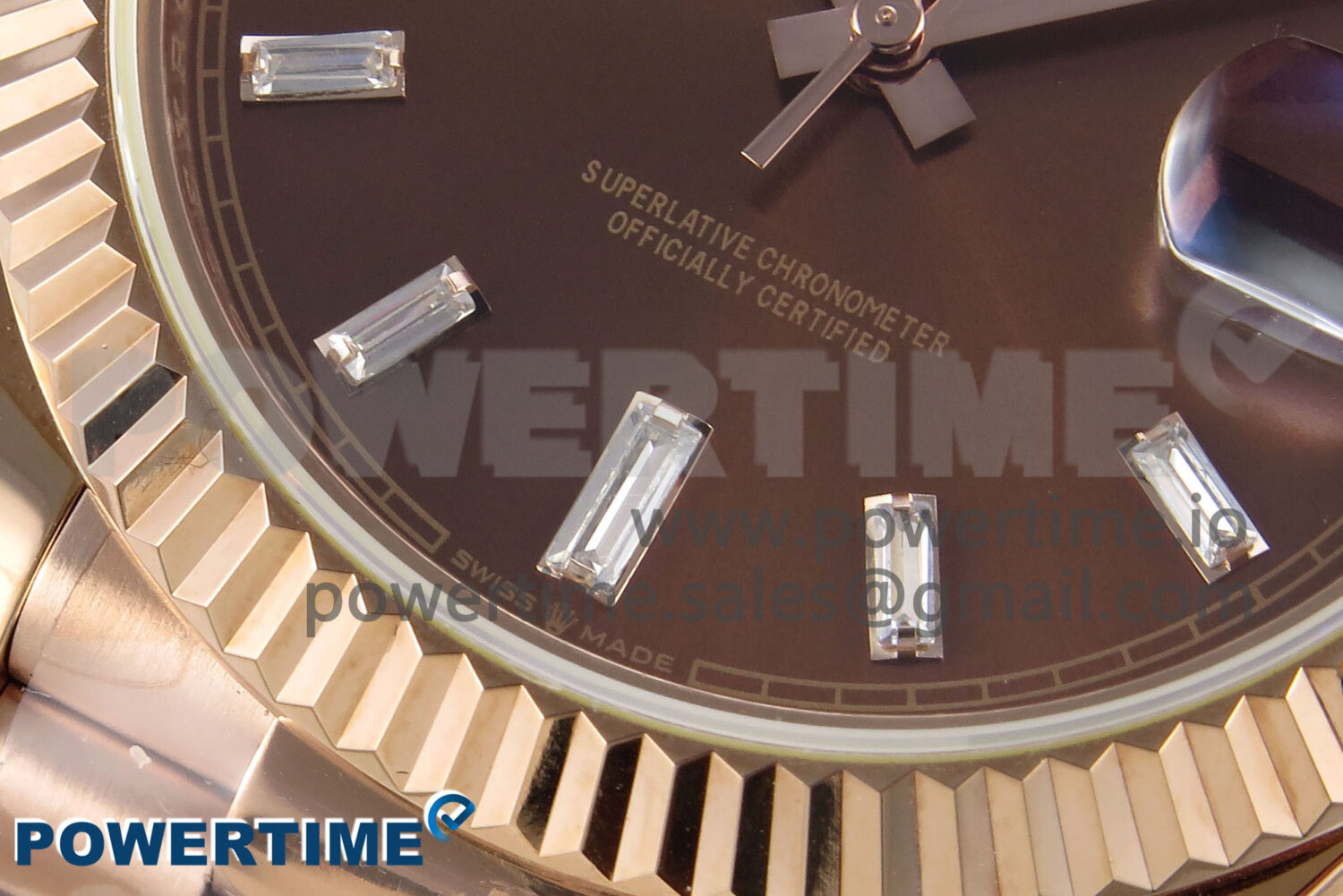 Day Date 40 RG 228235 KF 1:1 Best Edition Brown Crystal Dial on President Bracelet VR3255 (Gain Weight) - Image 5