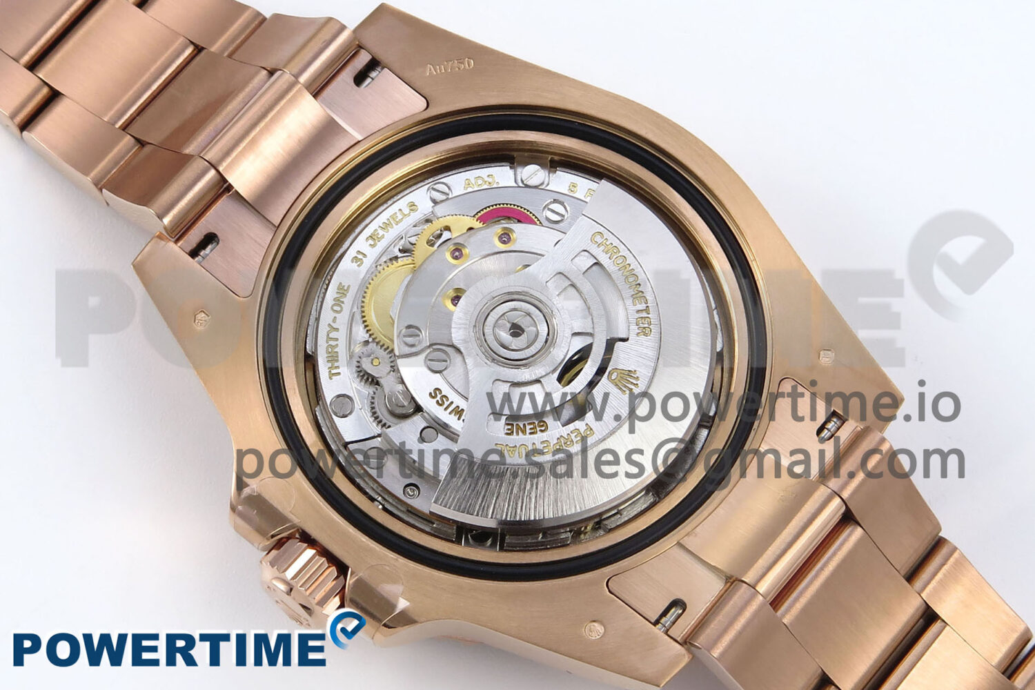 GMT-Master II 126715 CHNR Black/Brown Ceramic 904L Steel EWE 1:1 Best Edition on Oyster Strap EWE3285 V5 - Image 9