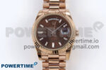 Day Date 40 RG 228235 KF 1:1 Best Edition Brown Crystal Dial on President Bracelet VR3255 (Gain Weight)