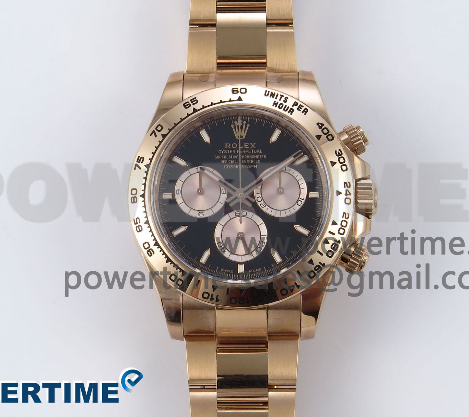 Daytona 126505 1:1 Best Edition Clean RG/Black Stick Dial on RG Bracelet SH4131