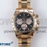 Daytona 126505 1:1 Best Edition Clean RG/Black Stick Dial on RG Bracelet SH4131