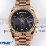 Day Date 40 RG 228235 KF 1:1 Best Edition Gray Roman Dial on President Bracelet VR3255 (Gain Weight)