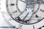 J13 33mm White Ceramic HTF 1:1 Best Edition White Boy Pattern Dial on Bracelet A12.1 - Image 5