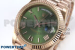 Day Date 40 RG 228235 KF 1:1 Best Edition Green Roman Dial on President Bracelet VR3255 (Gain Weight) - Image 3
