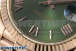 Day Date 40 RG 228235 KF 1:1 Best Edition Green Roman Dial on President Bracelet VR3255 (Gain Weight) - Image 5