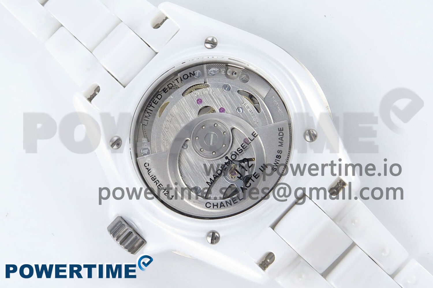 J13 33mm White Ceramic HTF 1:1 Best Edition White Boy Pattern Dial on Bracelet A12.1 - Image 12