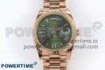 Day Date 40 RG 228235 KF 1:1 Best Edition Green Roman Dial on President Bracelet VR3255 (Gain Weight)