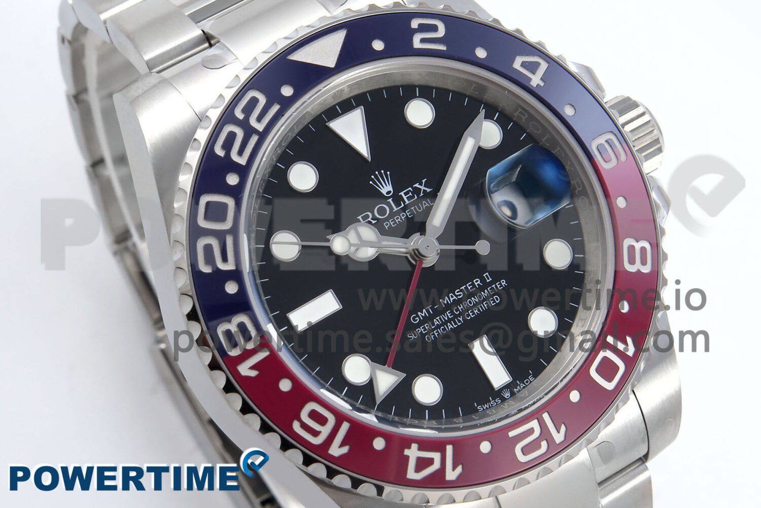 GMT-Master II 126710 BLRO Red/Blue Ceramic 904L Steel EWE 1:1 Best Edition on Oyster Strap EWE3285 V5 - Image 2