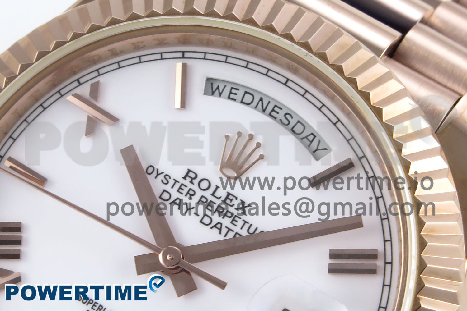 Day Date 40 RG 228235 KF 1:1 Best Edition White Roman Dial on President Bracelet VR3255 (Gain Weight) - Image 4
