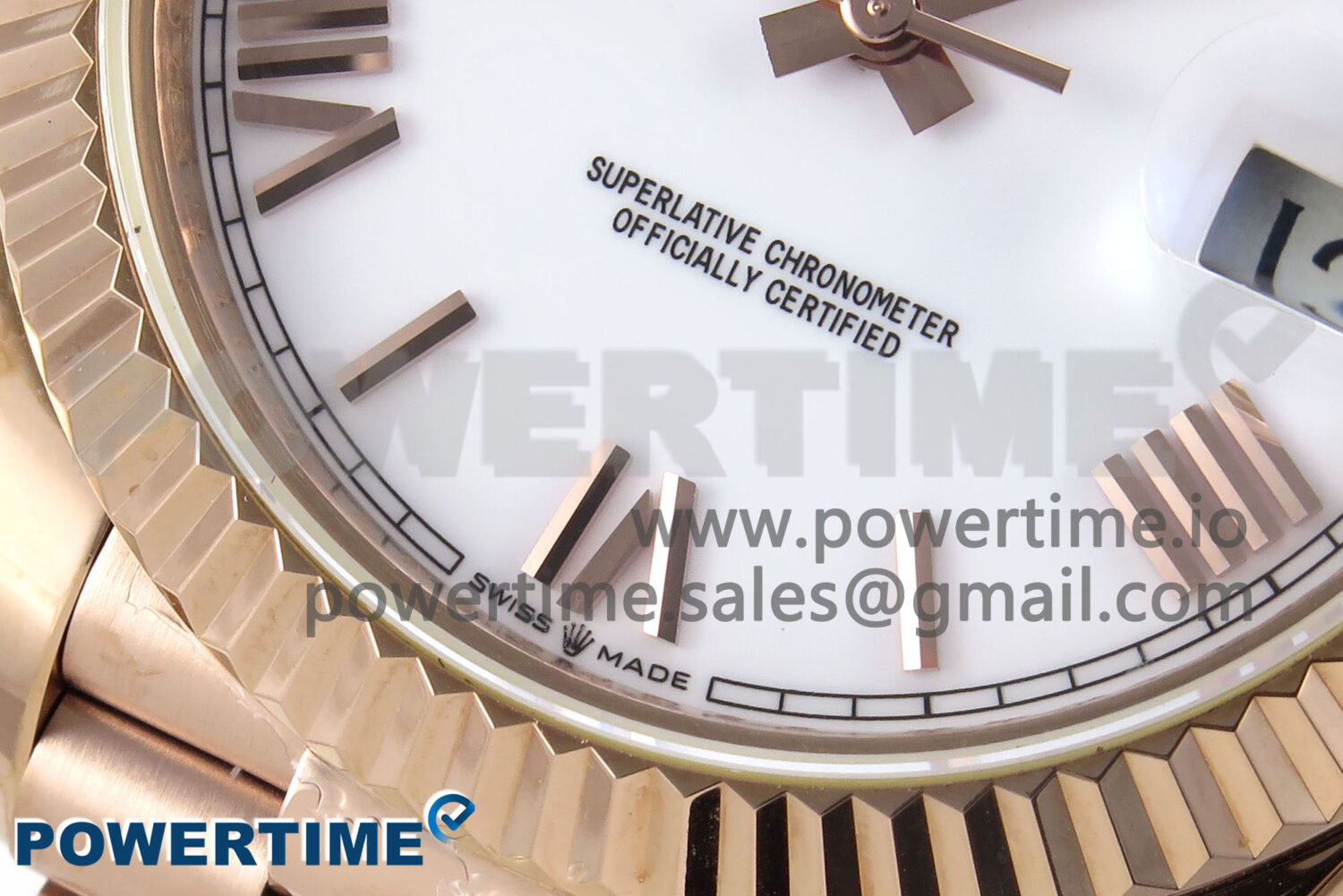 Day Date 40 RG 228235 KF 1:1 Best Edition White Roman Dial on President Bracelet VR3255 (Gain Weight) - Image 5
