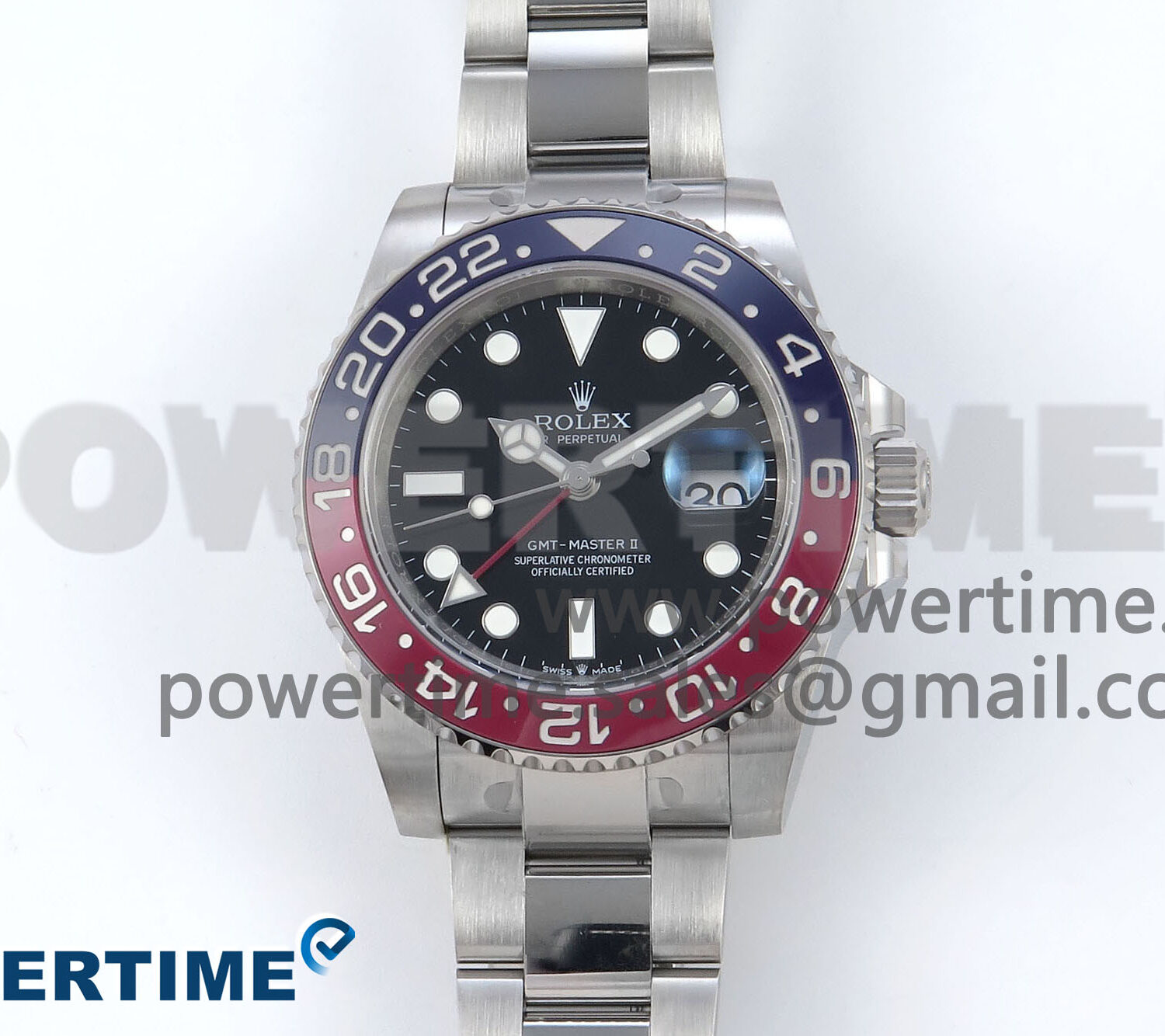 GMT-Master II 126710 BLRO Red/Blue Ceramic 904L Steel EWE 1:1 Best Edition on Oyster Strap EWE3285 V5