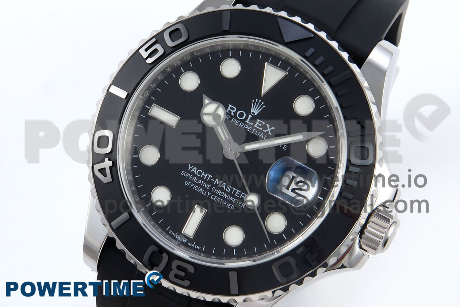 Yacht-Master 42mm 226659 EWEF 1:1 Best Edition Black Dial on Oysterflex Strap A3235 - Image 3
