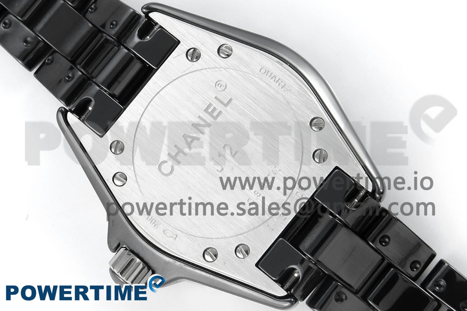 J13 38mm Black Ceramic HTF 1:1 Best Edition Black Dial on Bracelet Swiss Quartz - Image 8