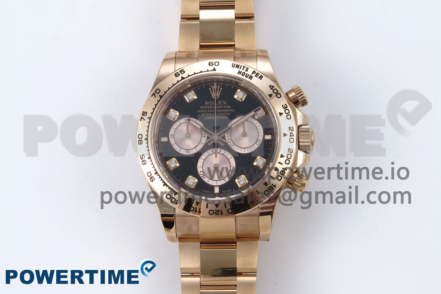 Daytona 126505 1:1 Best Edition Clean RG/Black Diamonds Dial on RG Bracelet SH4131 - Image 1