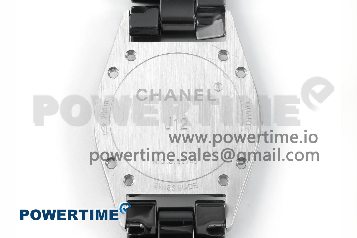 J13 38mm Black Ceramic HTF 1:1 Best Edition Black Dial on Bracelet Swiss Quartz - Image 9
