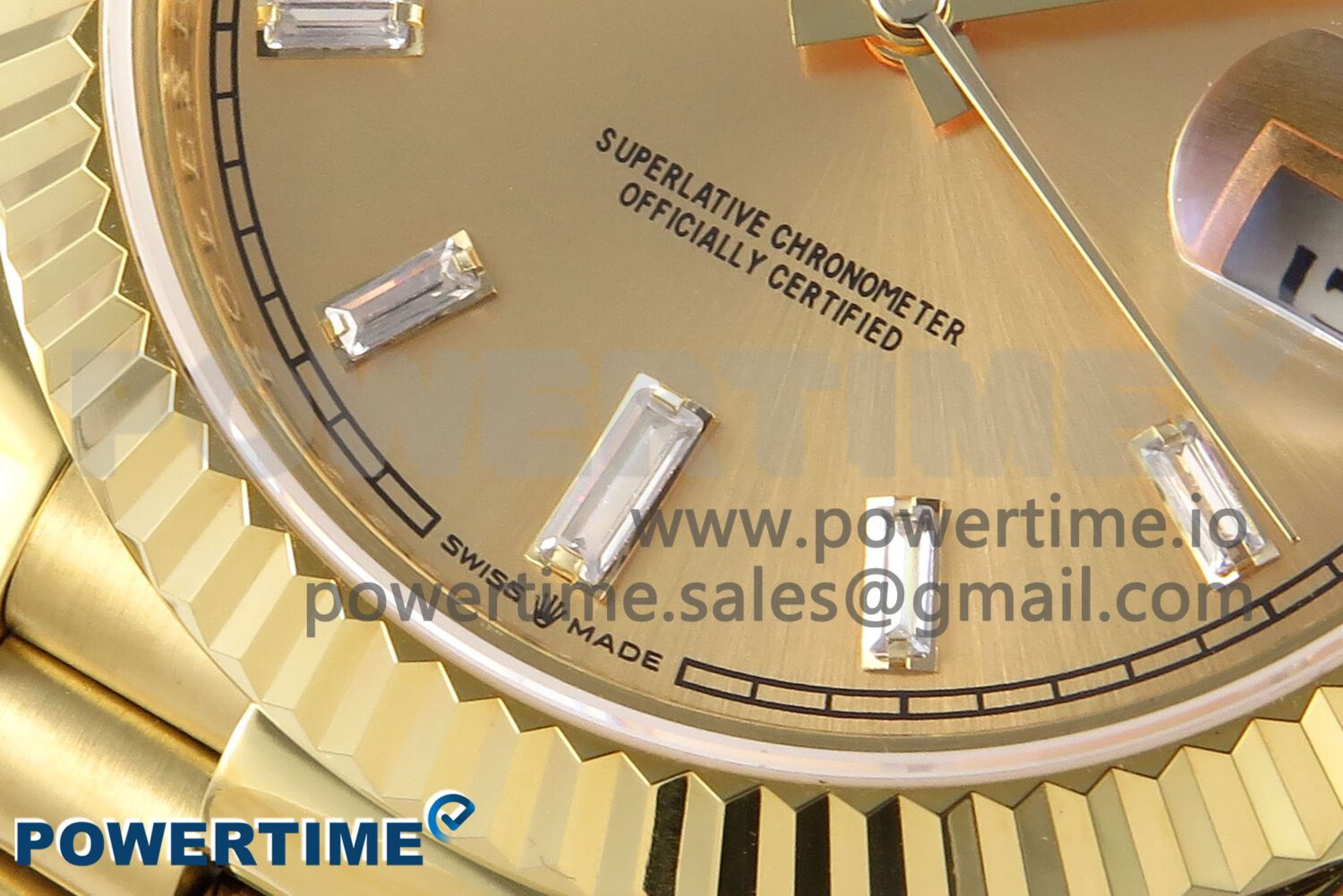 Day Date 40 YG 228238 KF 1:1 Best Edition YG Crystal Dial on President Bracelet VR3255 (Gain Weight) - Image 5