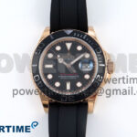 Yacht-Master 40mm 126655 EWEF 1:1 Best Edition Black Dial on Oysterflex Strap A3235