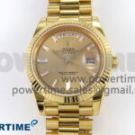 Day Date 40 YG 228238 KF 1:1 Best Edition YG Crystal Dial on President Bracelet VR3255 (Gain Weight)