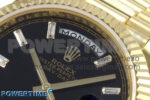 Day Date 40 YG 228238 KF 1:1 Best Edition Black Crystal Dial on President Bracelet VR3255 (Gain Weight) - Image 4