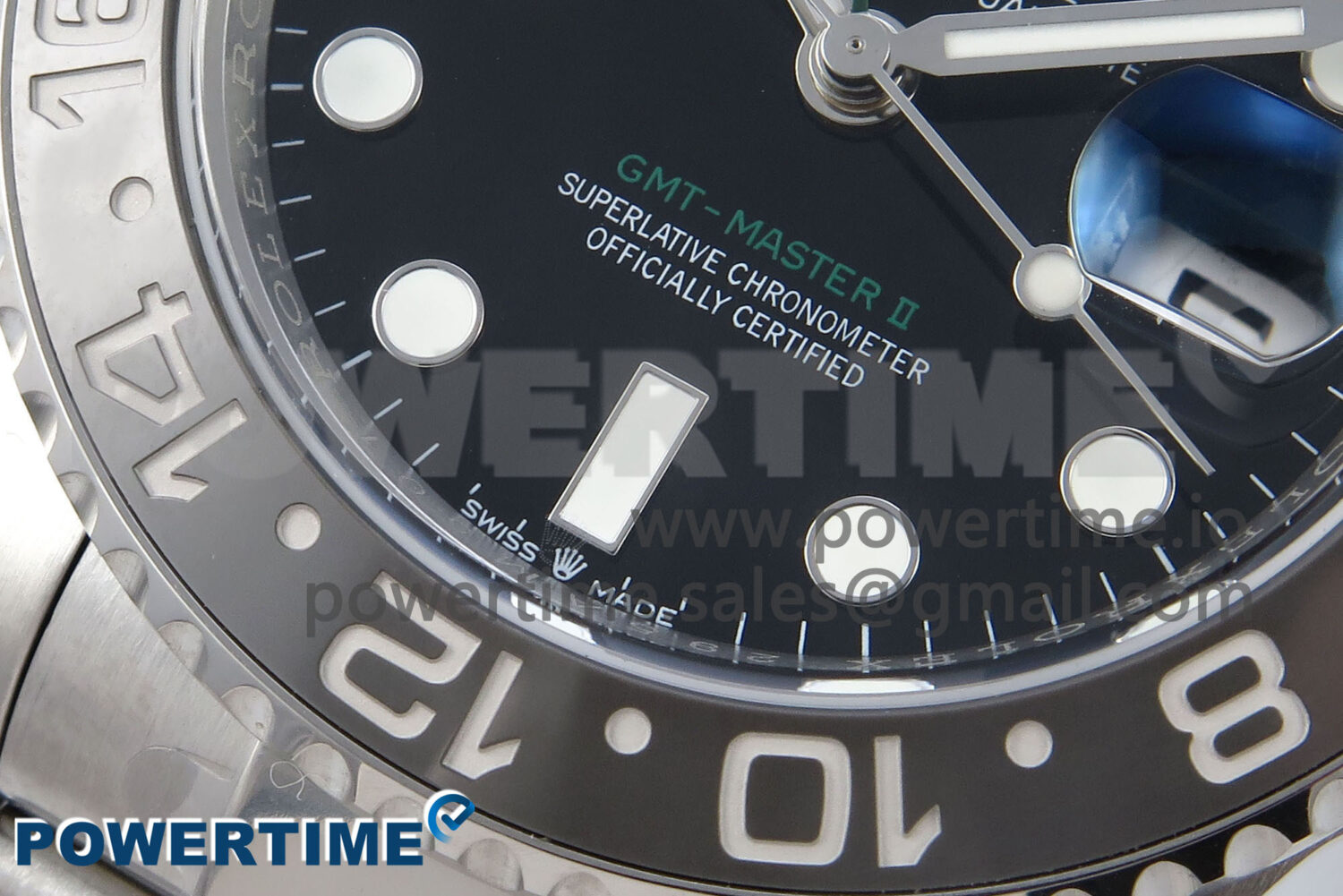 GMT-Master II 126710 GRNR Black/Gray Ceramic 904L Steel EWE 1:1 Best Edition on Oyster Strap EWE3285 V5 - Image 5