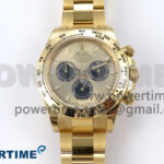 Daytona 126508 YG Clean 1:1 Best Edition YG/Black Dial on YG Bracelet SH4131