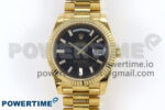 Day Date 40 YG 228238 KF 1:1 Best Edition Black Crystal Dial on President Bracelet VR3255 (Gain Weight)