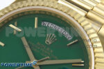 Day Date 40 YG 228238 KF 1:1 Best Edition Green Roman Dial on President Bracelet VR3255 (Gain Weight) - Image 4