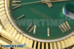 Day Date 40 YG 228238 KF 1:1 Best Edition Green Roman Dial on President Bracelet VR3255 (Gain Weight) - Image 5