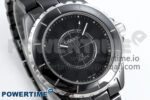 J13 38mm Black Ceramic HTF 1:1 Best Edition Black Numbers Dial on Bracelet A2892 - Image 2