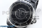 J13 38mm Black Ceramic HTF 1:1 Best Edition Black Numbers Dial on Bracelet A2892 - Image 3