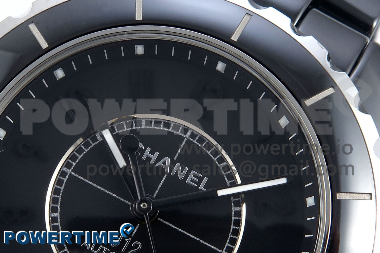 J13 38mm Black Ceramic HTF 1:1 Best Edition Black Numbers Dial on Bracelet A2892 - Image 4